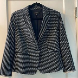 Navy and white Ann Taylor jacket
